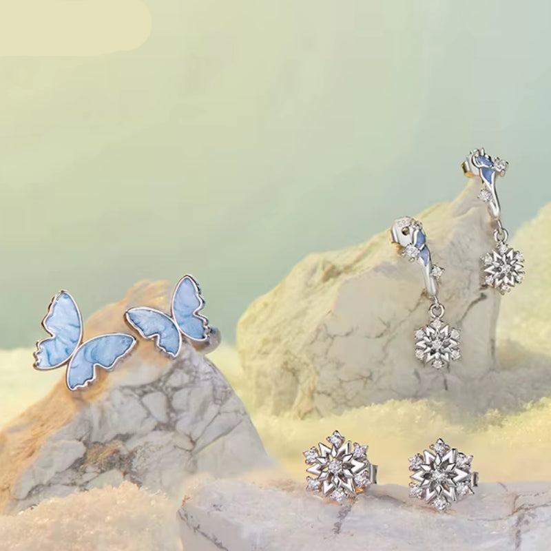 Aretes Flor Celeste