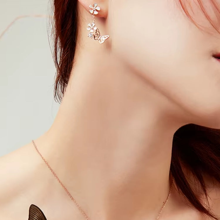 Aretes Mariposa Floral