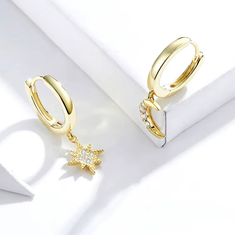 Aretes Eclipse Dorado