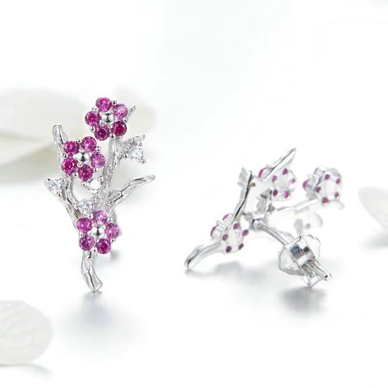 Aretes Sakura Brillante