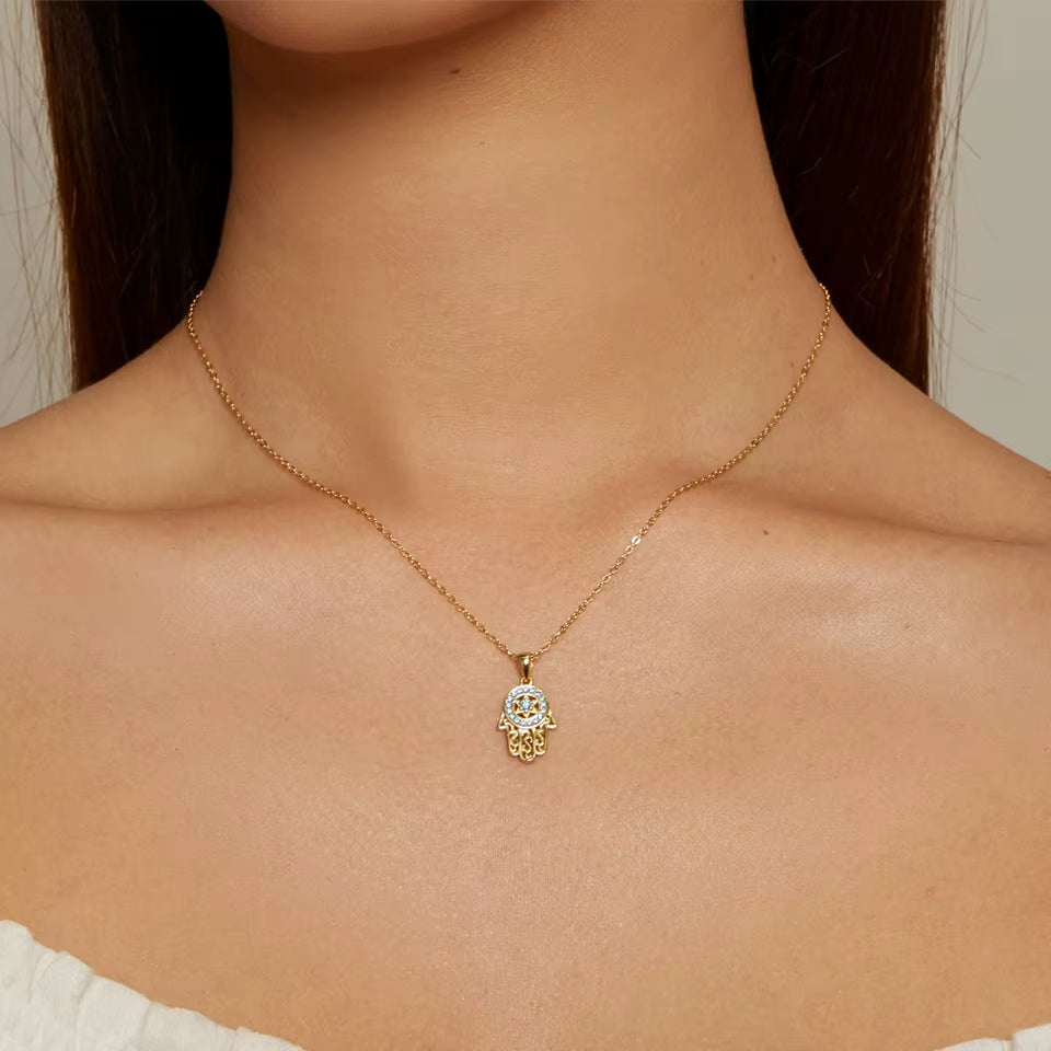 Collar Mística de Hamsa