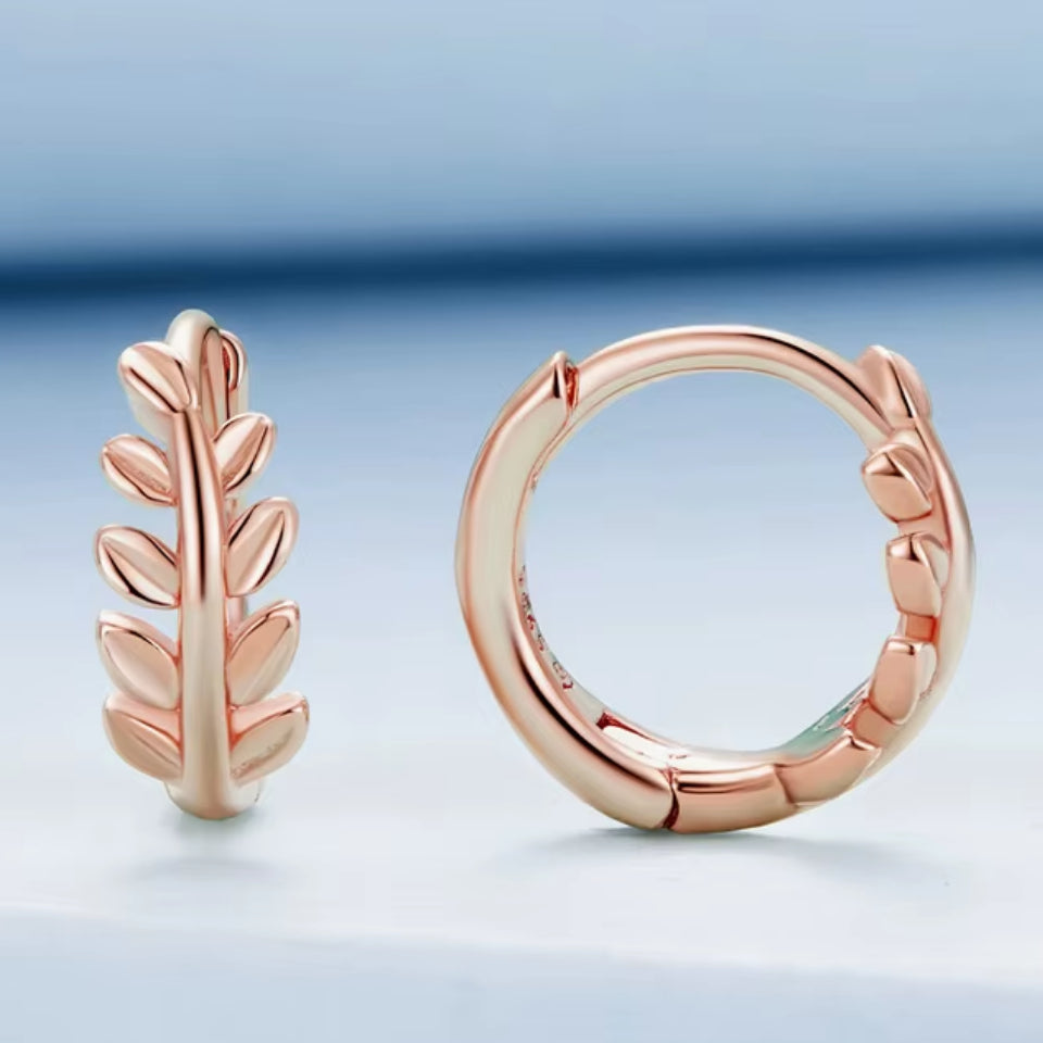Aretes Laurel Dorado