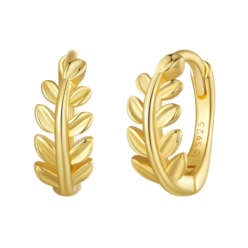 Aretes Laurel Dorado