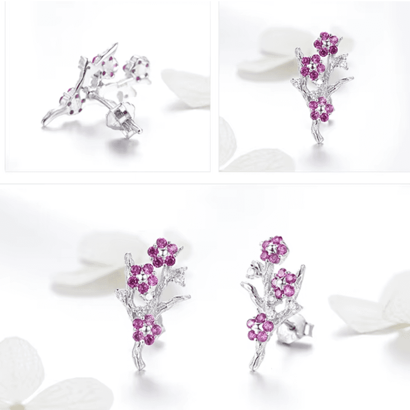 Aretes Sakura Brillante