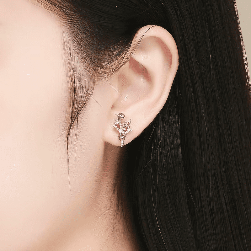 Aretes Sakura Brillante