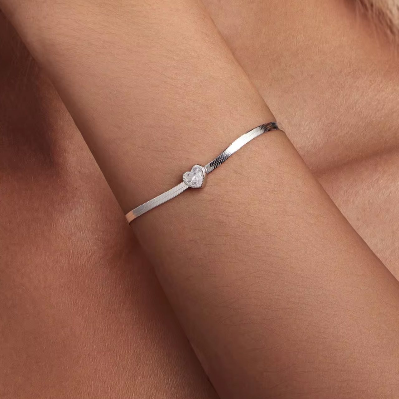 Pulsera Corazón de Cristal