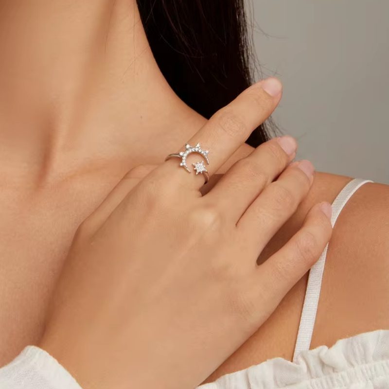 Anillo Luna y Estrella