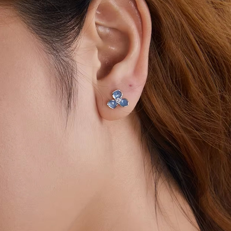 Aretes Flor Celeste