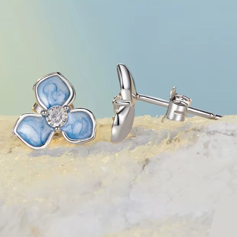 Aretes Flor Celeste
