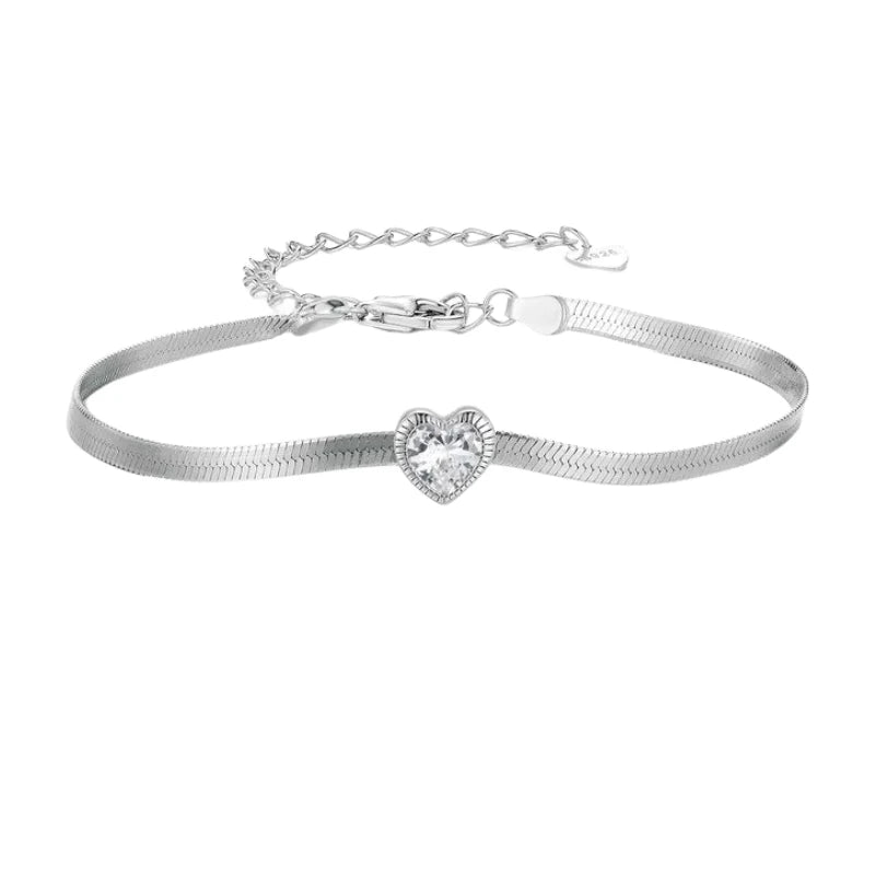Pulsera Corazón de Cristal