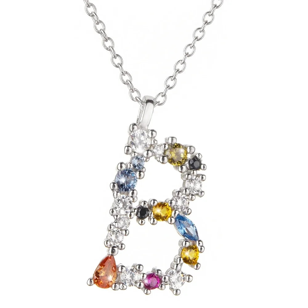 Collar Letras Celestiales - Plata