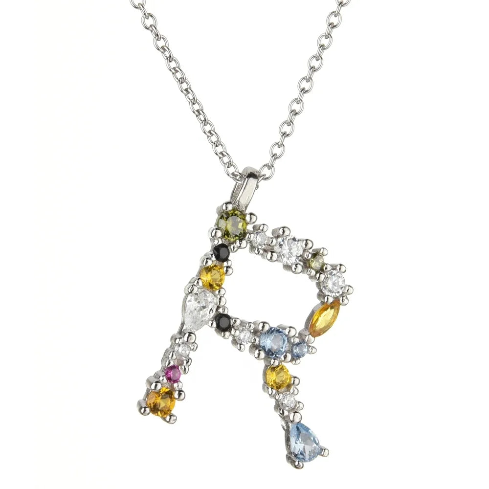 Collar Letras Celestiales - Plata