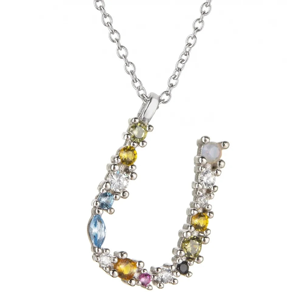 Collar Letras Celestiales - Plata
