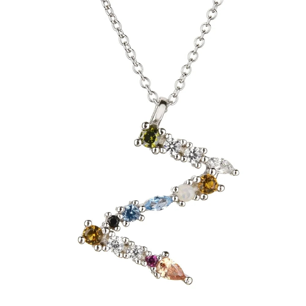 Collar Letras Celestiales - Plata
