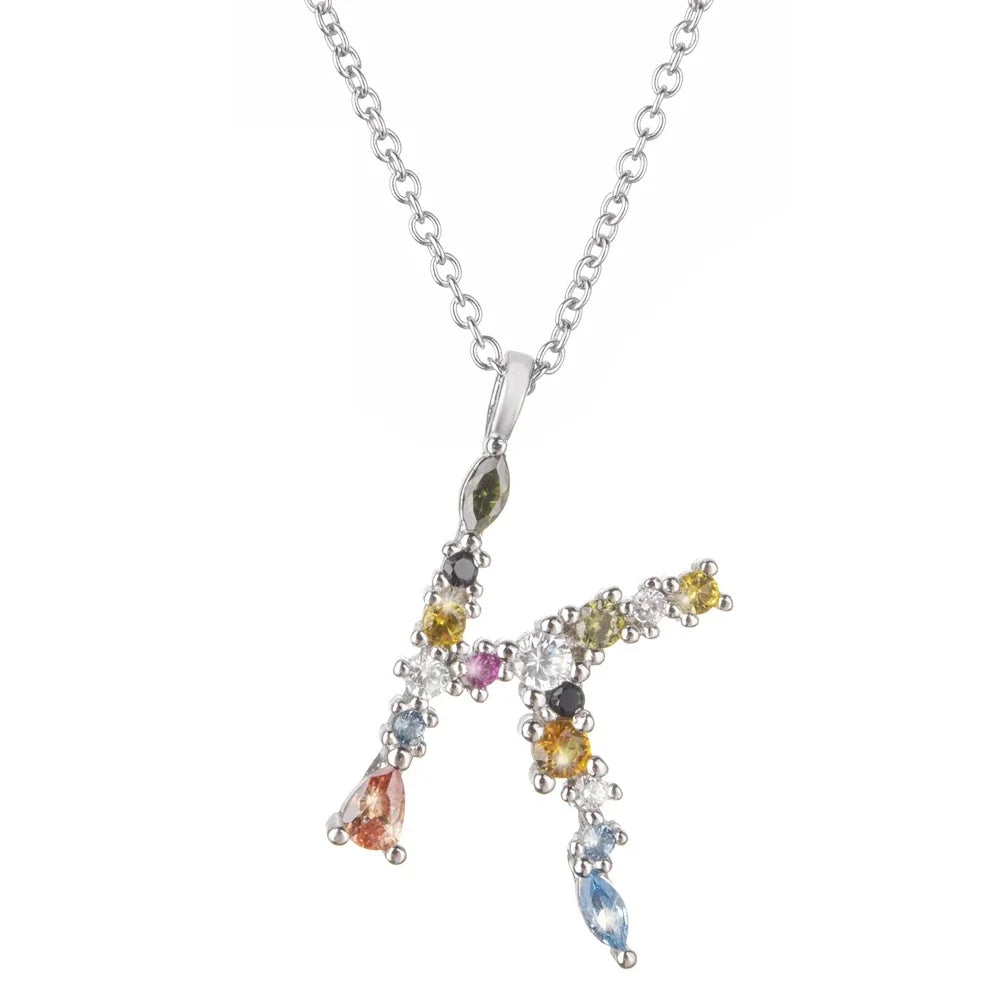 Collar Letras Celestiales - Plata