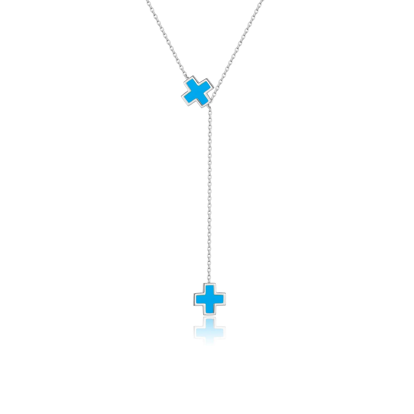 Collar Cruz Azul Celeste