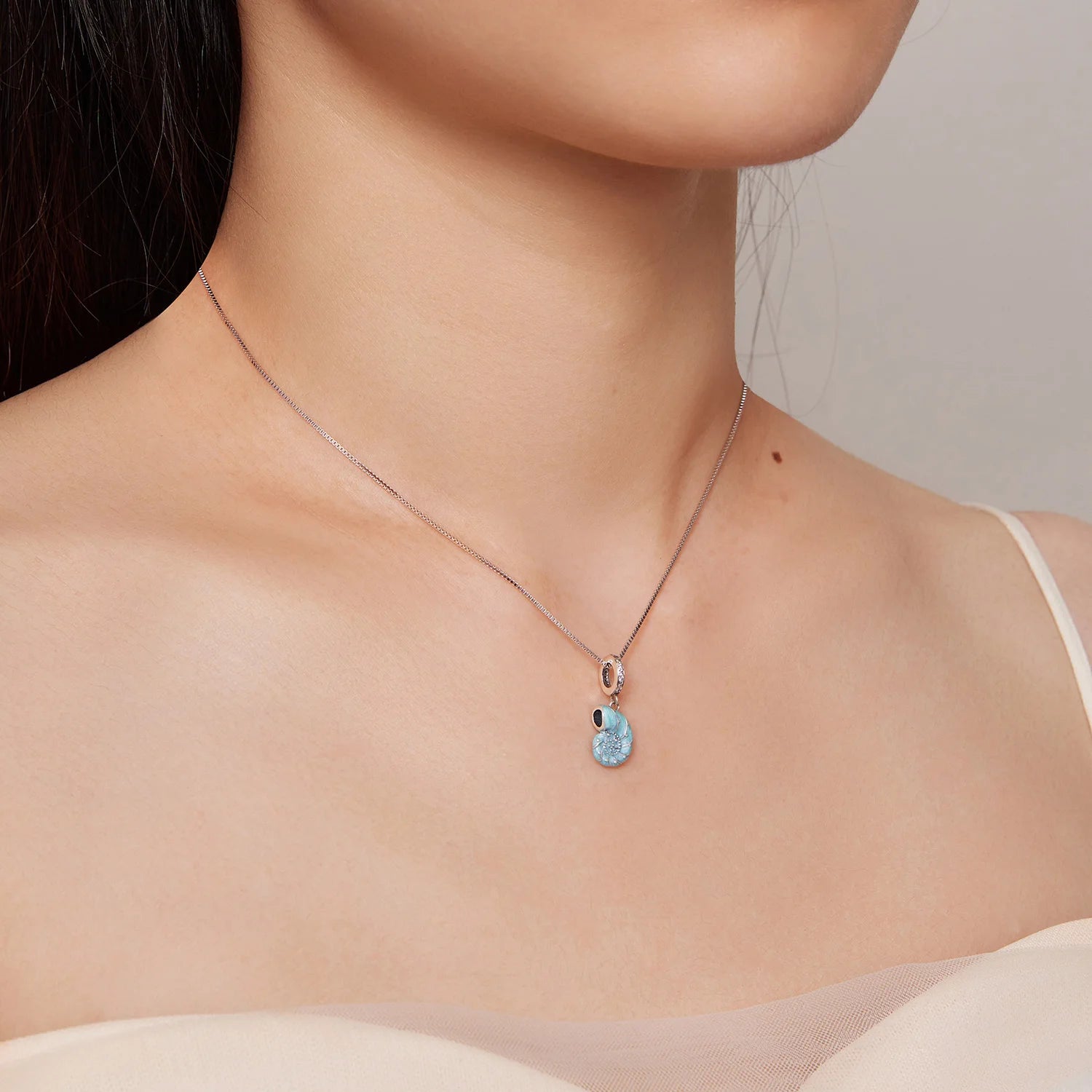 Collar Caracola Azul
