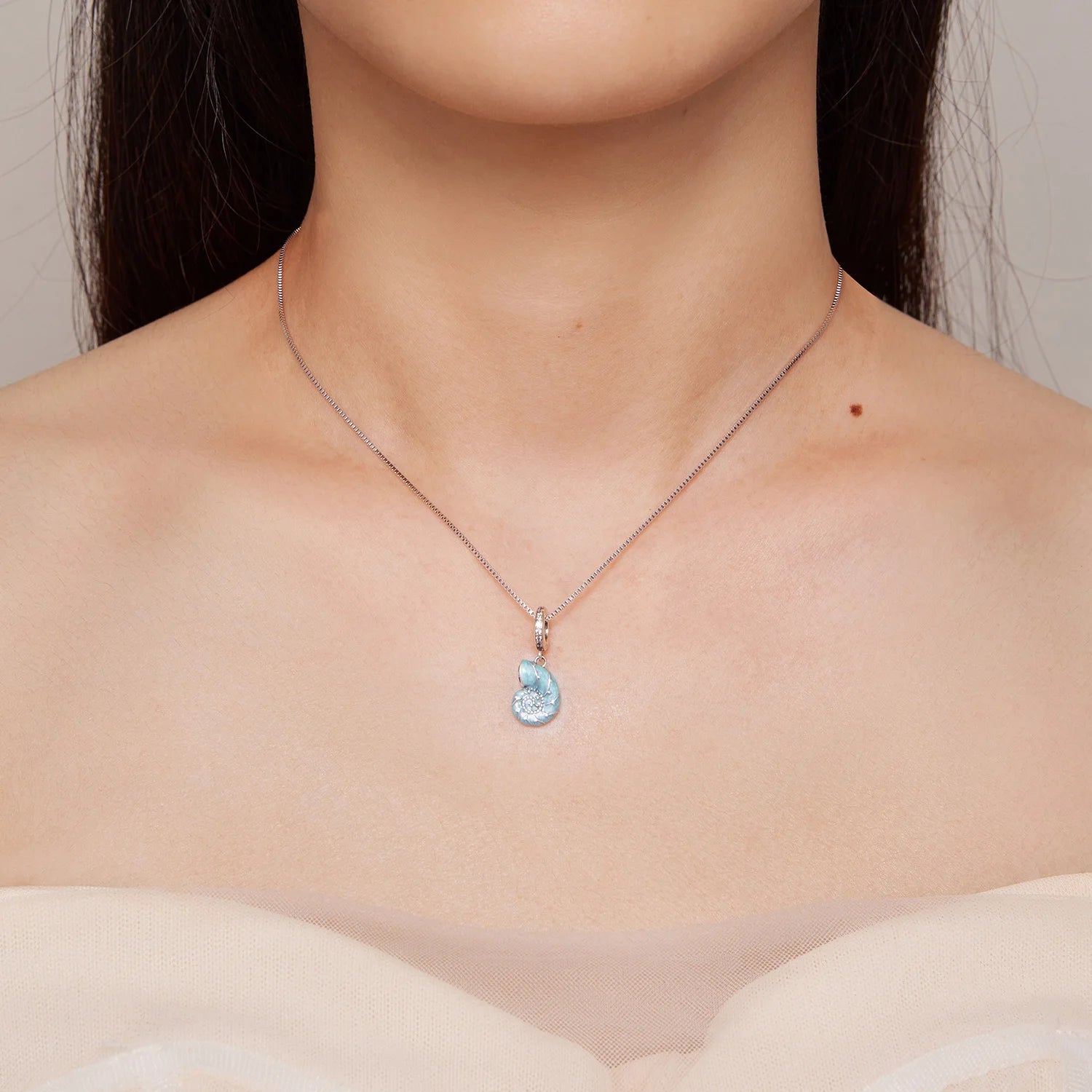 Collar Caracola Azul