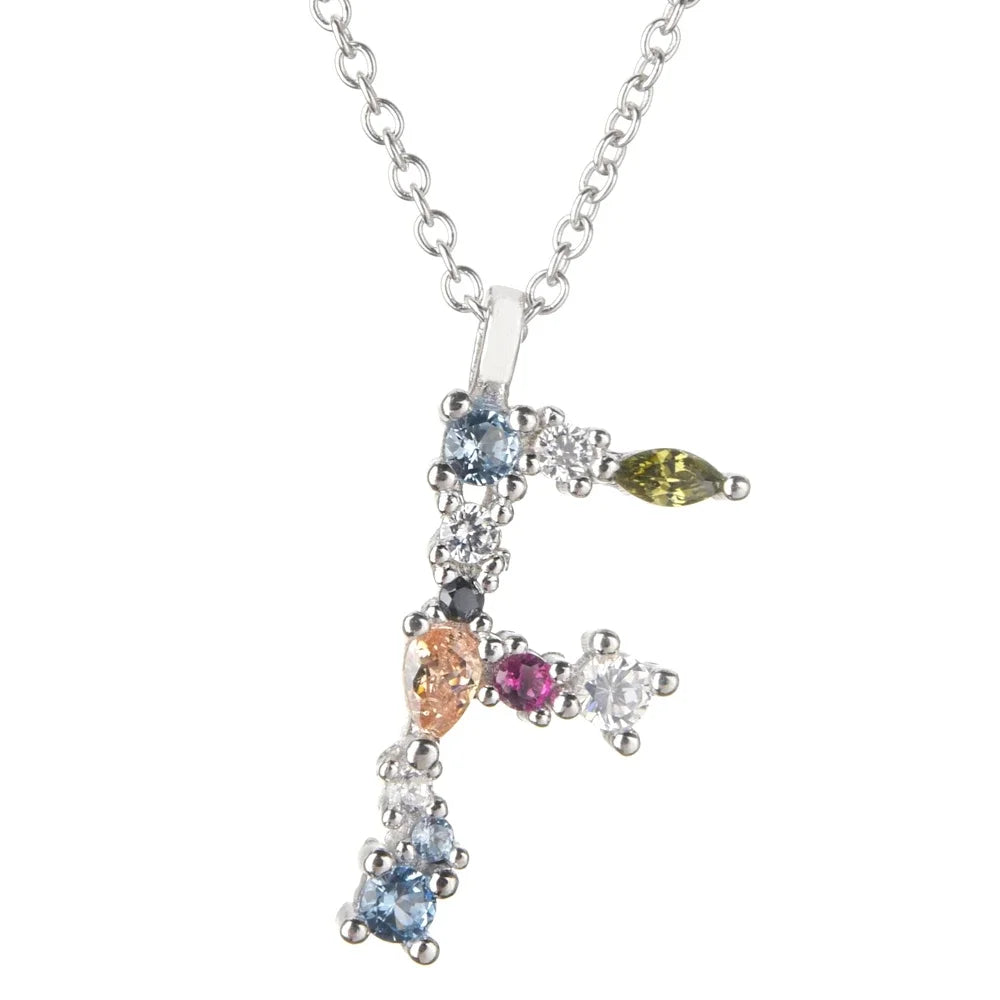 Collar Letras Celestiales - Plata