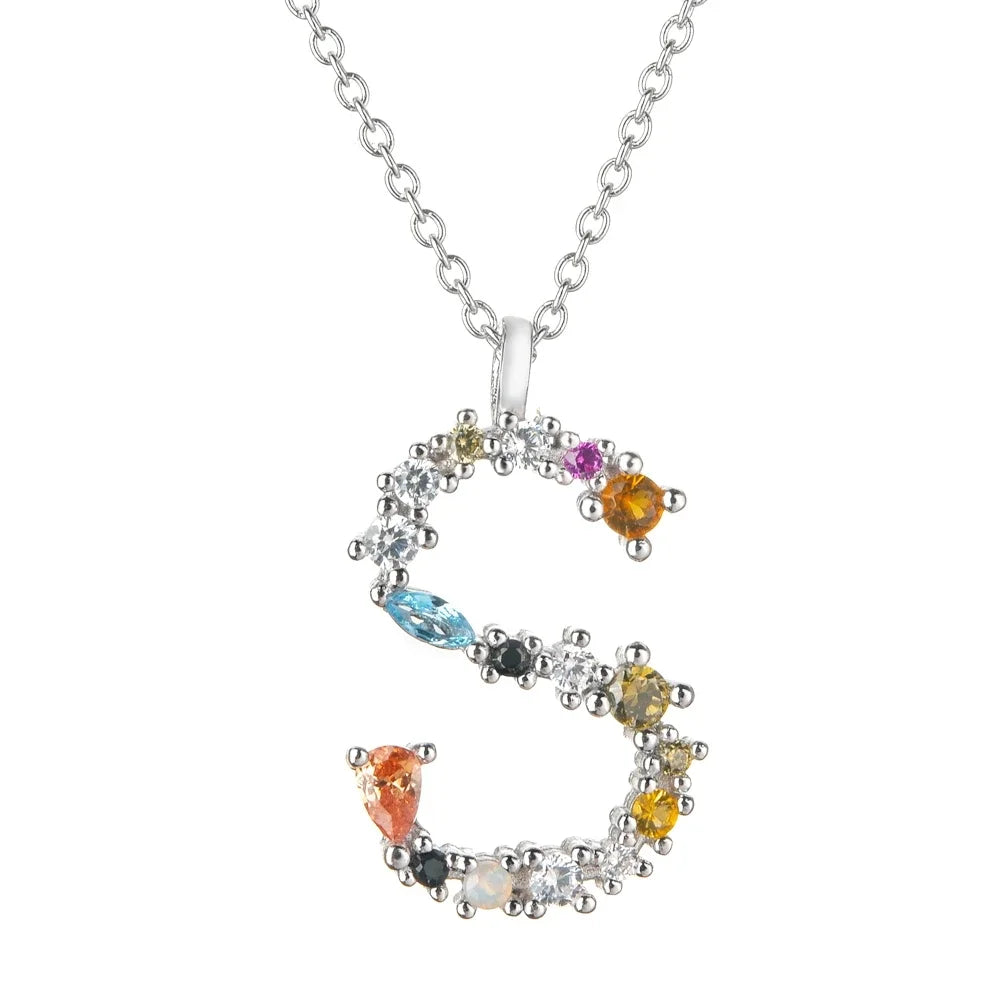 Collar Letras Celestiales - Plata