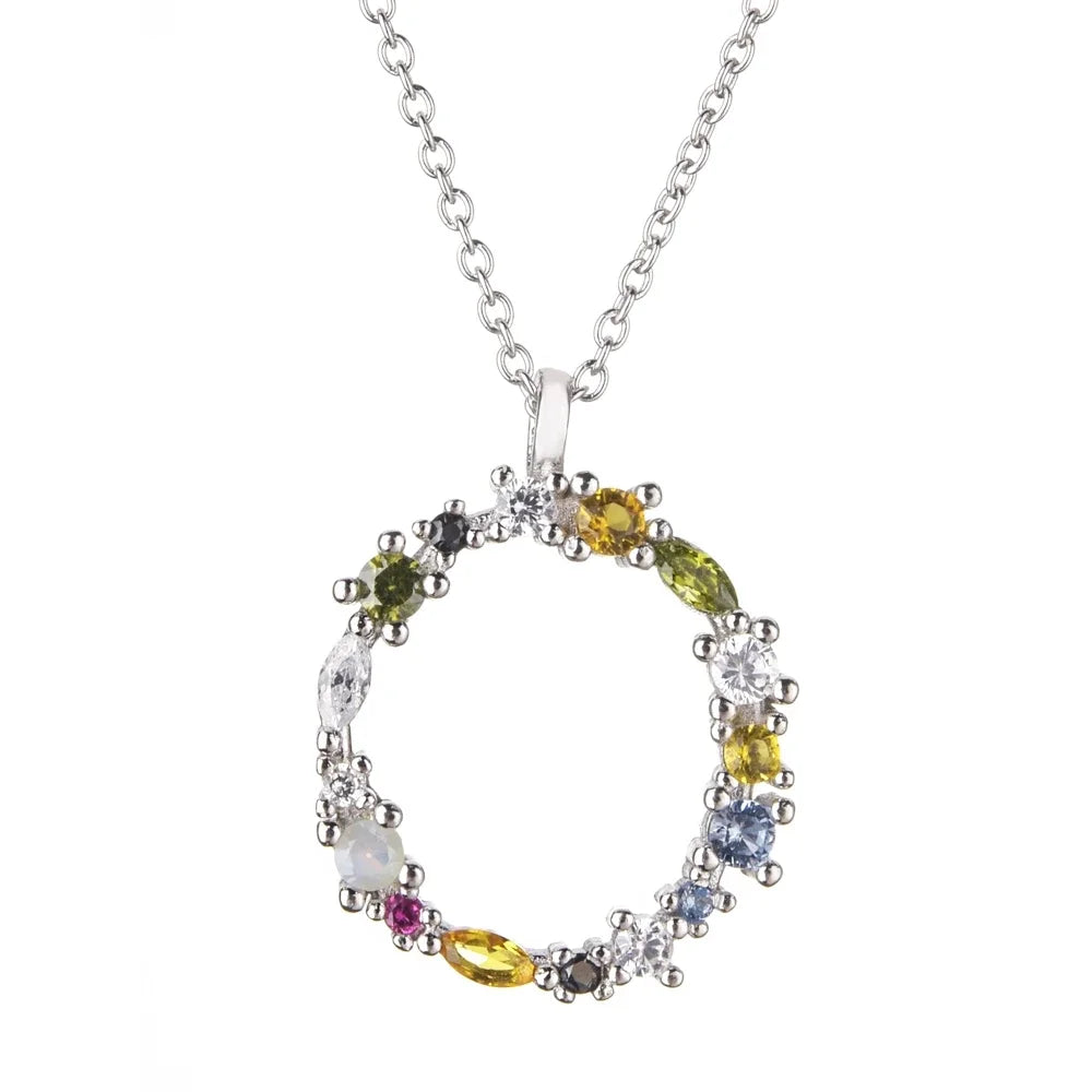 Collar Letras Celestiales - Plata