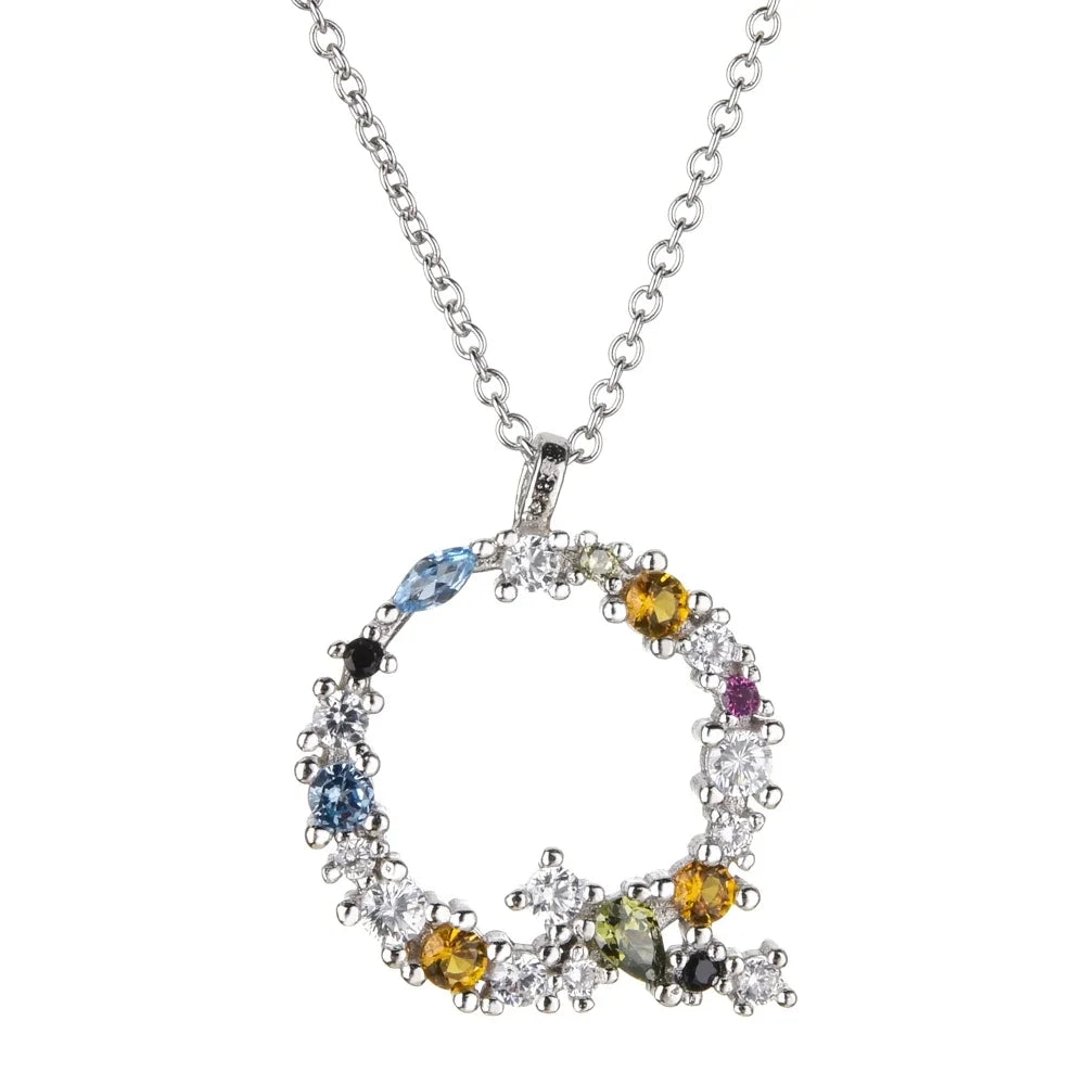 Collar Letras Celestiales - Plata
