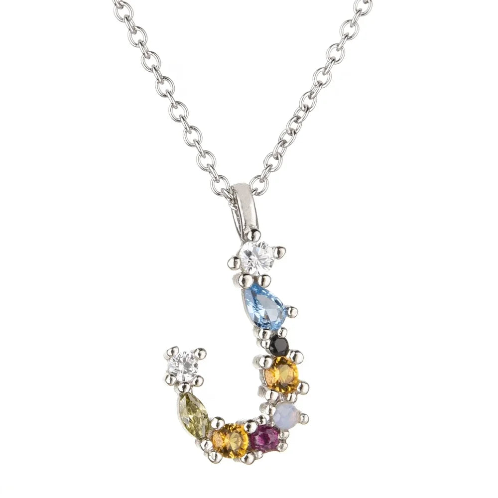 Collar Letras Celestiales - Plata
