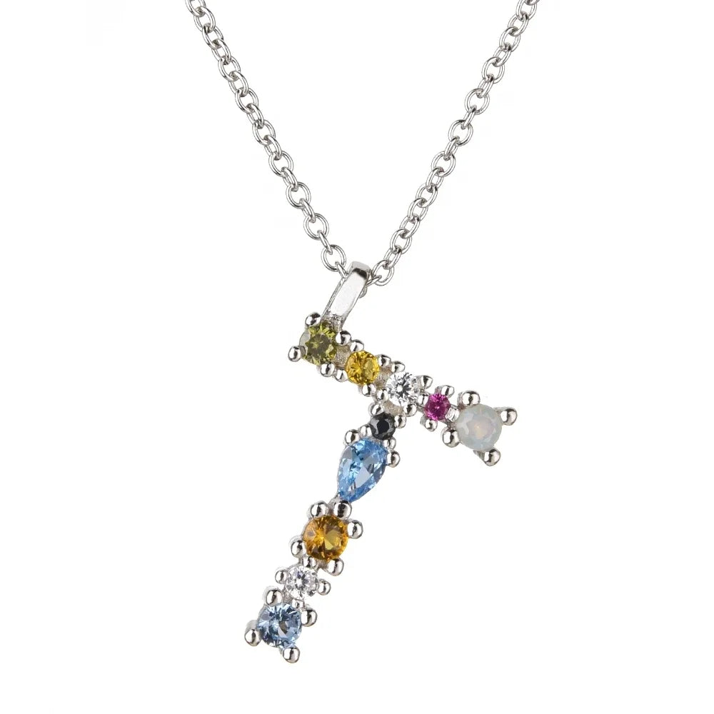 Collar Letras Celestiales - Plata