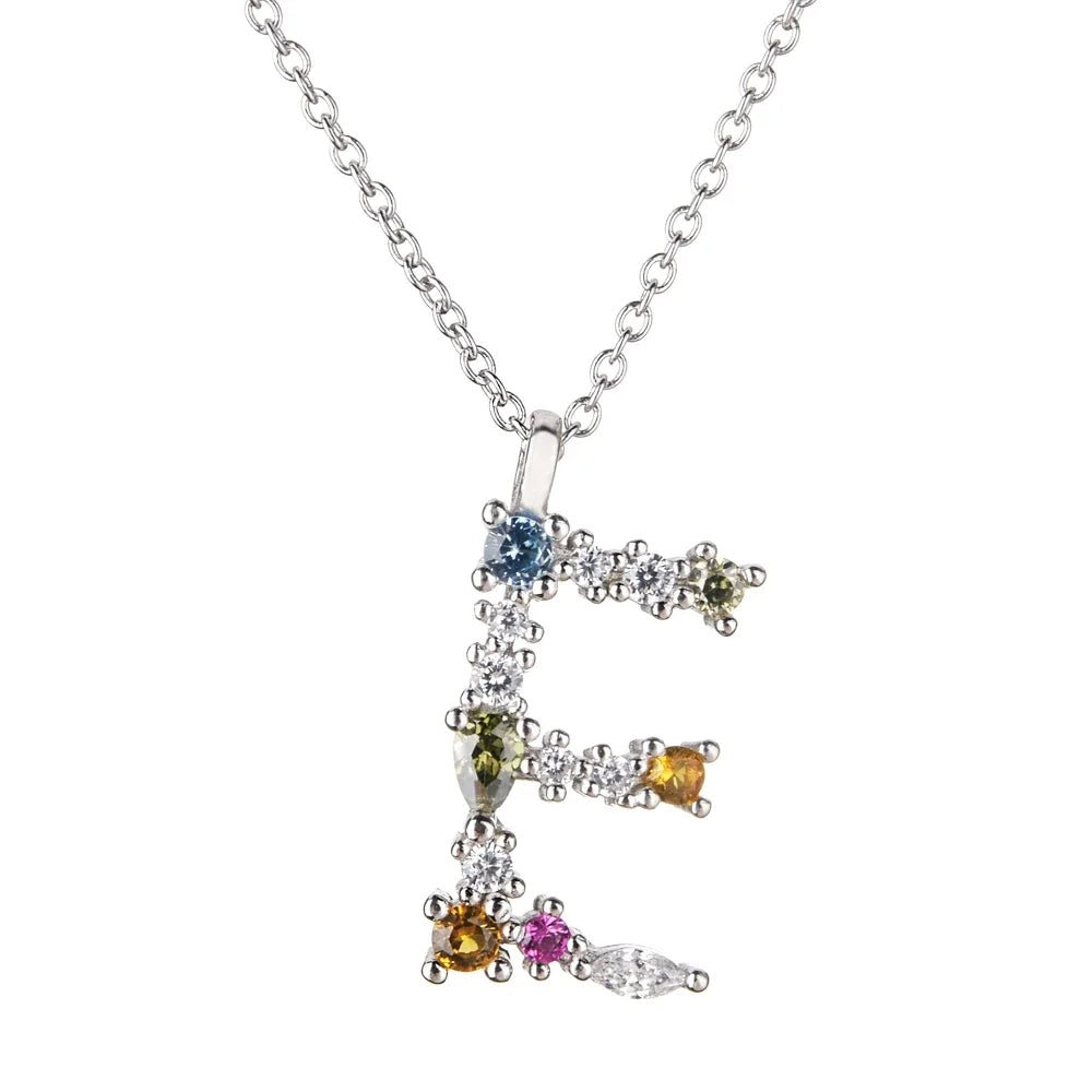 Collar Letras Celestiales - Plata