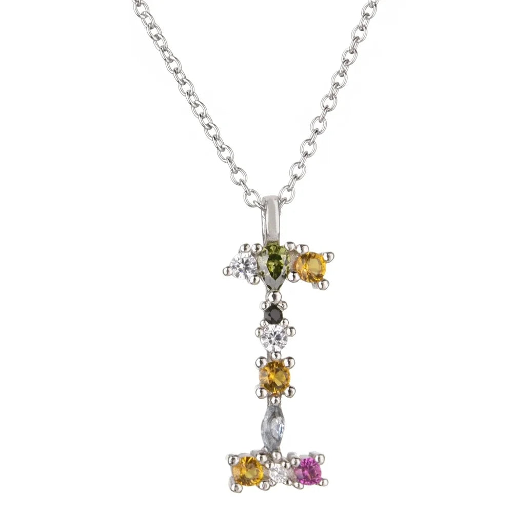 Collar Letras Celestiales - Plata