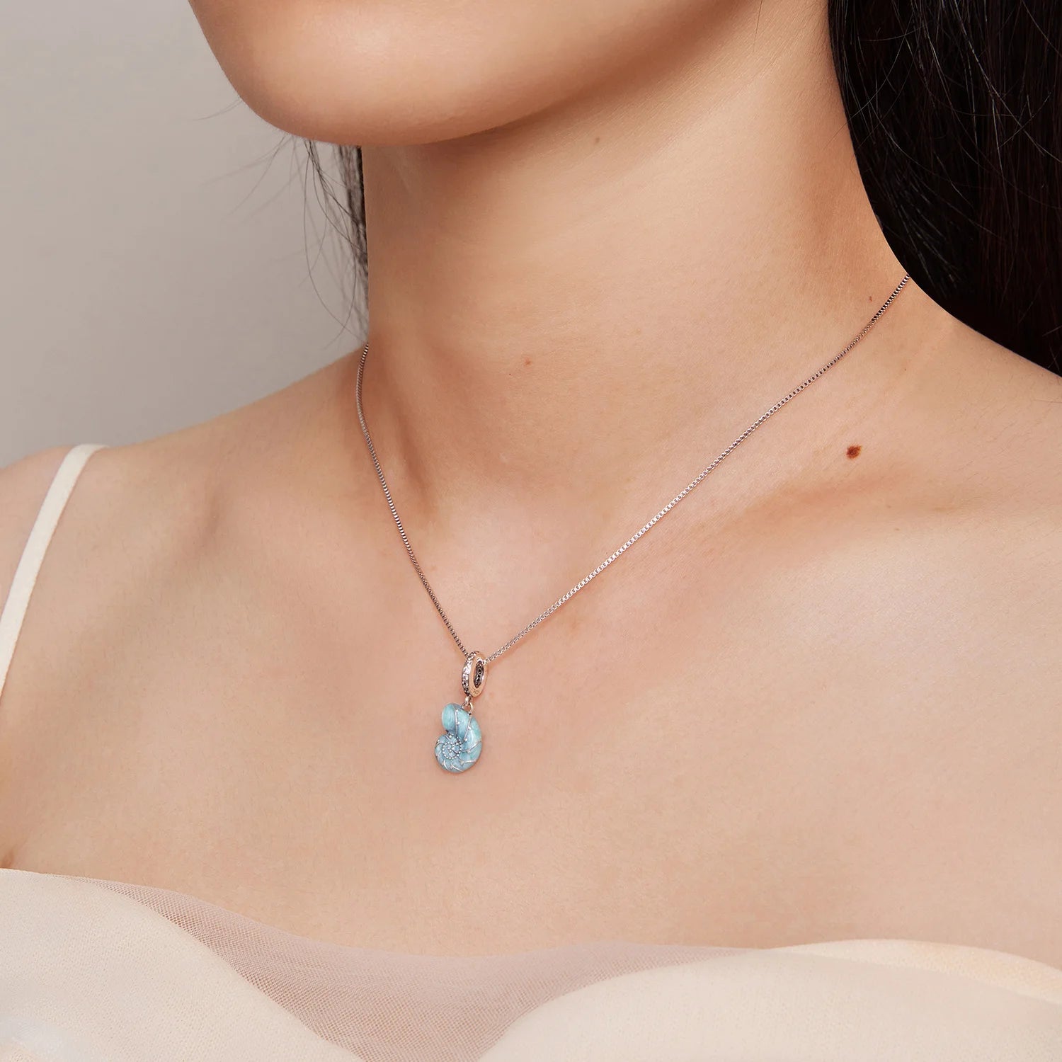 Collar Caracola Azul