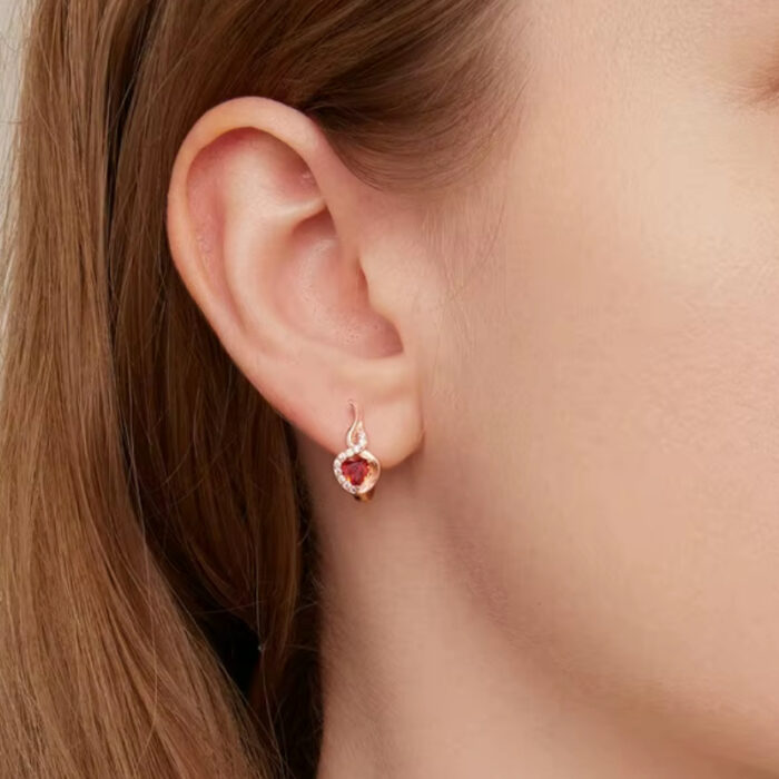 Aretes Corazón de Fuego - Image 2