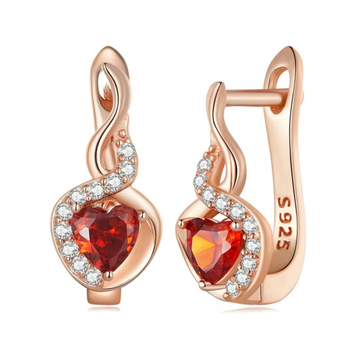 Aretes Corazón de Fuego