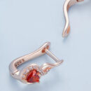 Aretes Corazón de Fuego
