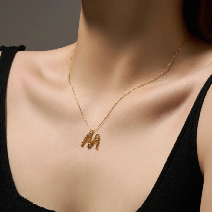 Collar Letras Celestiales - Oro - Image 2
