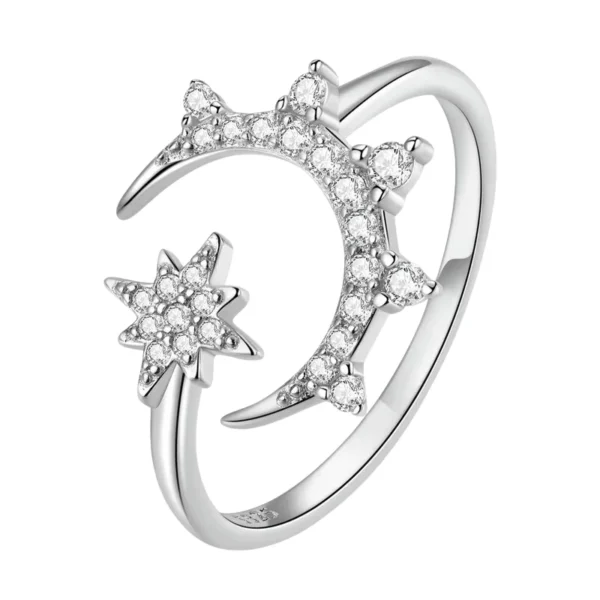 Anillo Luna y Estrella