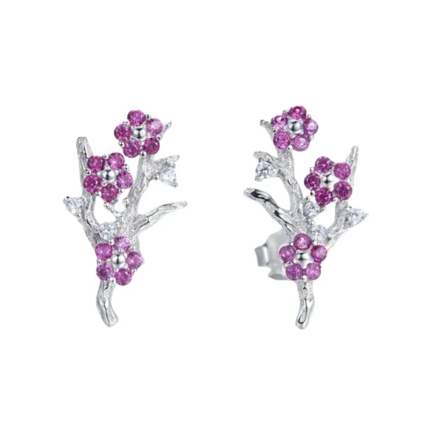 Aretes Sakura Brillante