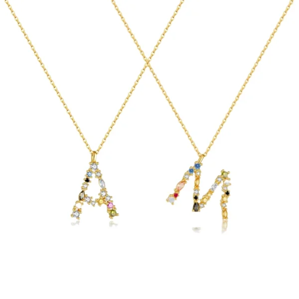 Collar Letras Celestiales - Oro