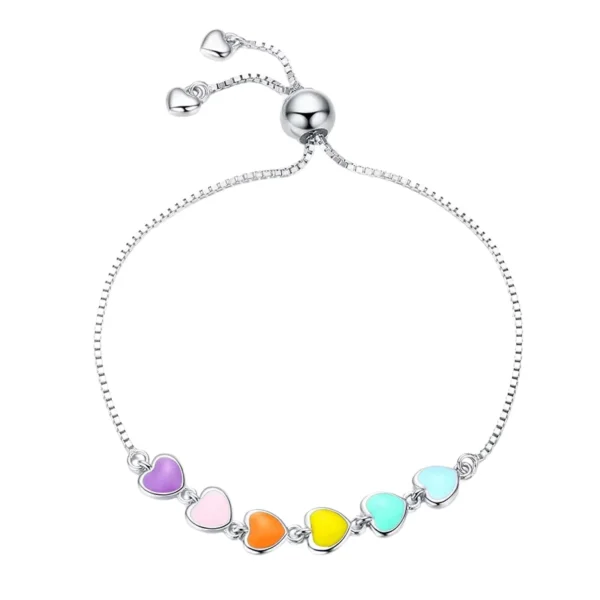 Pulsera Arcoíris de Corazones