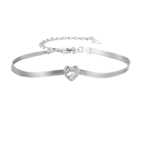 Pulsera Corazón de Cristal